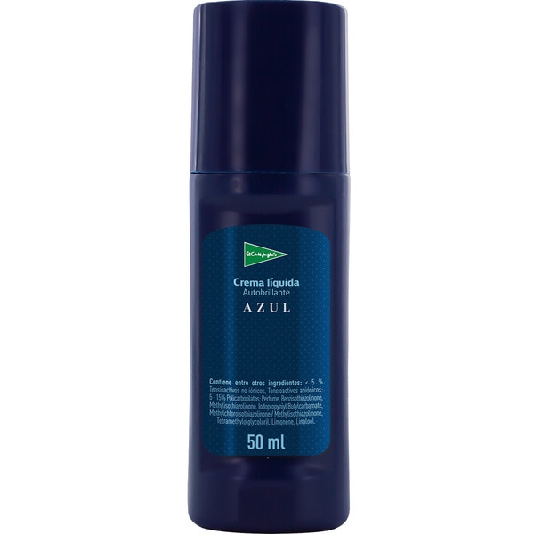 Blue self-shine liquid cream with applicator tube 50 ml