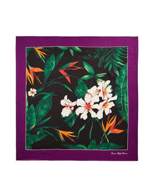 Pañuelo de seda estampado