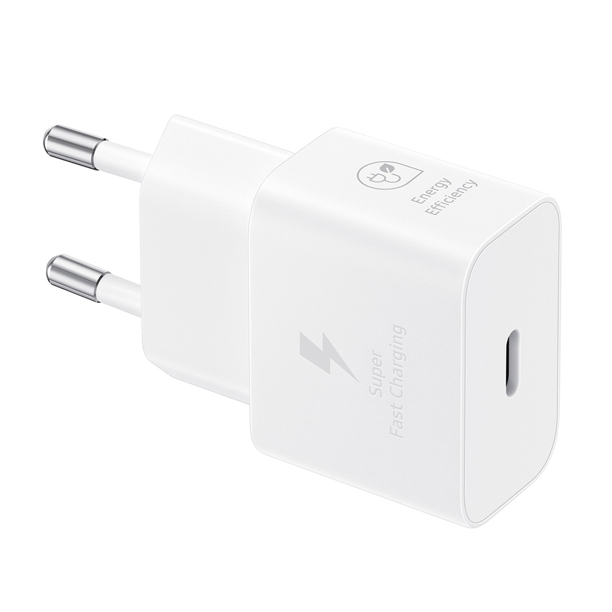 Samsung - Cargador 25W con cable blanco.