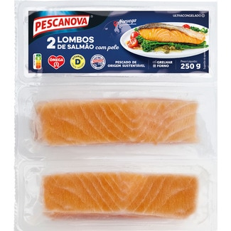 Pescanova Lombos de Salmão com Pele embalagem 250 g