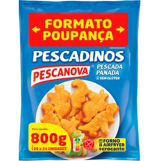 Pescanova Pescadinos sem Glúten embalagem 850 g