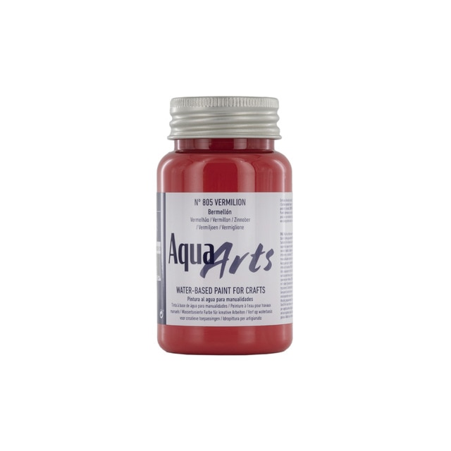 Bote de pintura para manualidades de 100ml TITAN Arts bermellón.