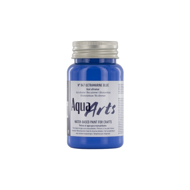 Bote de pintura para manualidades de 100ml TITAN Arts azul ultramar.