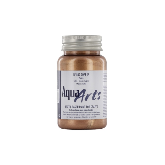 Bote de pintura para manualidades de 100ml TITAN Arts cobre.