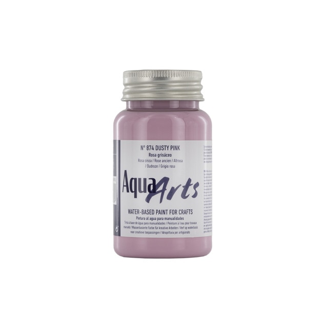 Bote de pintura para manualidades de 100ml TITAN Arts rosa grisáceo.