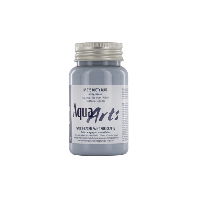 Bote de pintura para manualidades de 100ml TITAN Arts azul grisáceo.