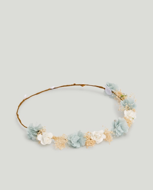 Corona fina flores básica nueva