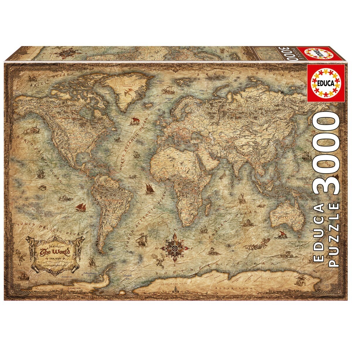Imagem 0 de Puzzle 3000 Mapa-Mundo