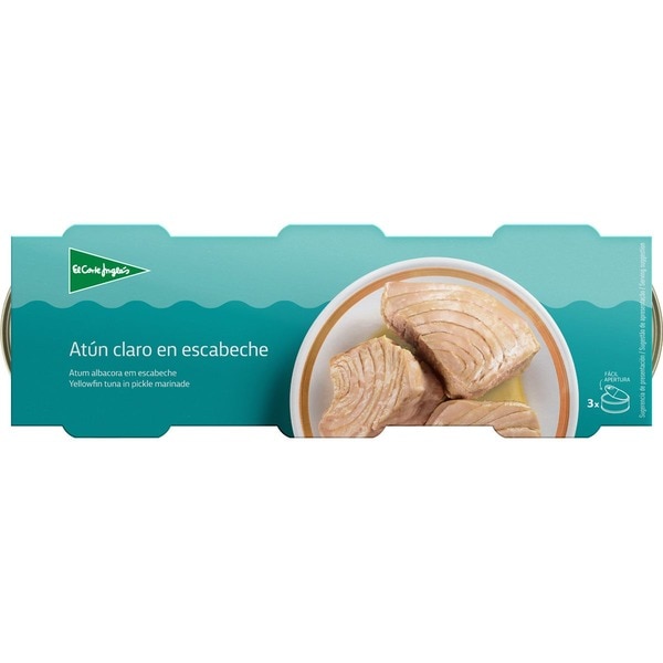Marinierter weißer Thunfisch 3er-Pack Dose 60 g netto Abtropfgewicht