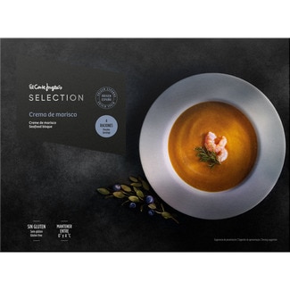 EL CORTE INGLES SELECTION Meeresfrüchtecreme 4 Portionen glutenfrei Behälter 250 g