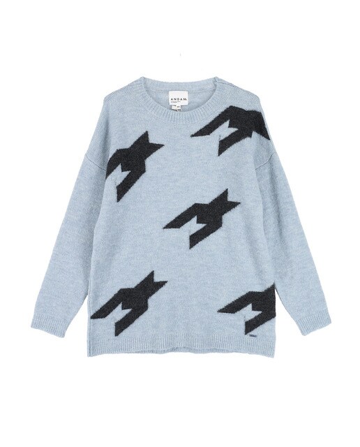 Jersey de mujer de punto cuello redondo