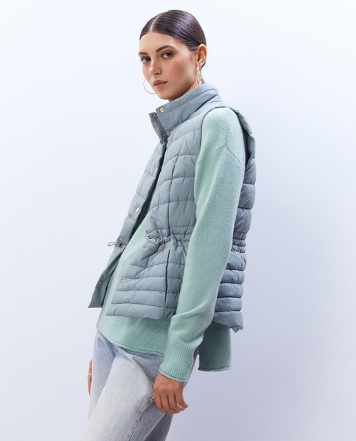 Quilted on sale waistcoat womens