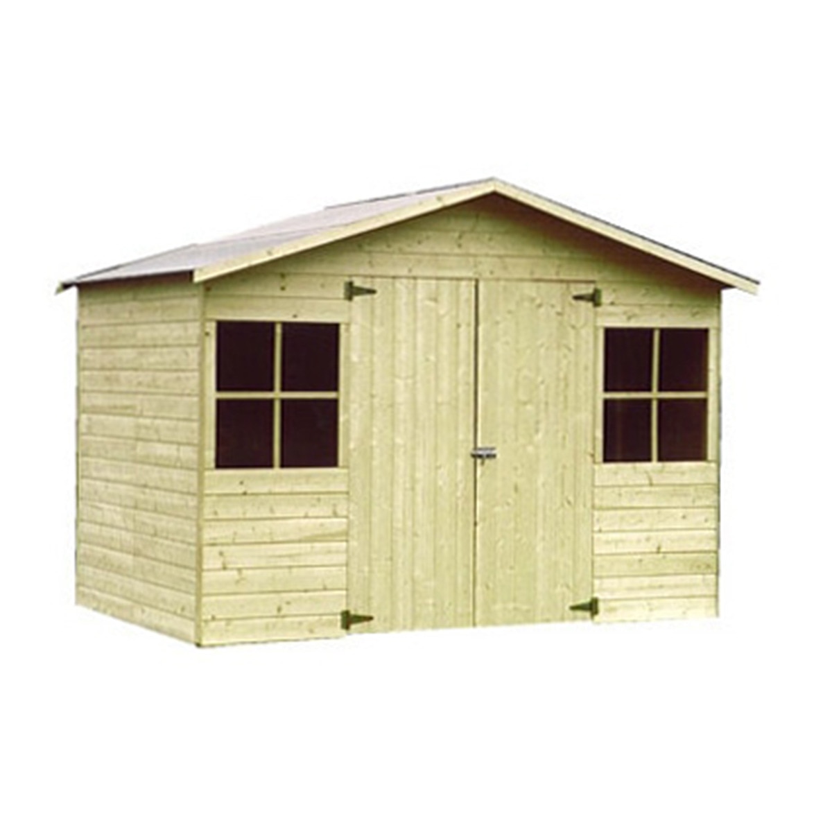 DECOR&JARDIN - Caseta de madera natural panelada Tiétar.