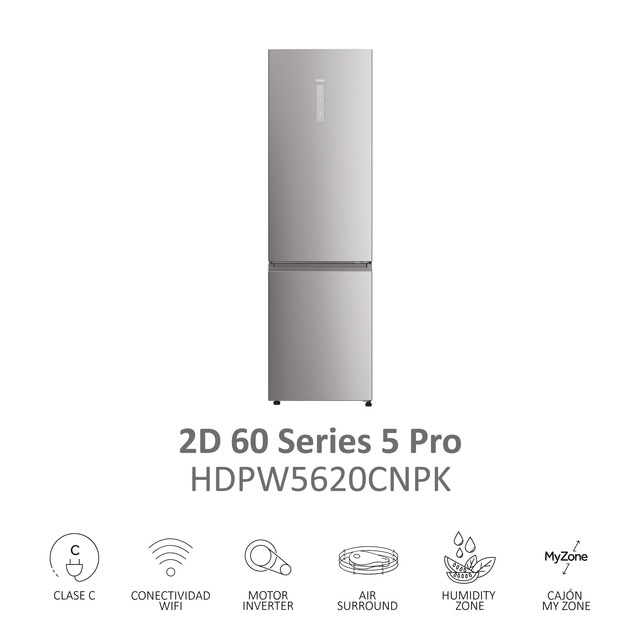 Thumbnail 6 de Haier HDPW5620CNPK Frigorífico Combi No Frost con WIFI❄️