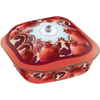 IL VECHIO FORNO Chocolate cream-filled cake with whole cocoa coating tin 600 g in a selection of designs