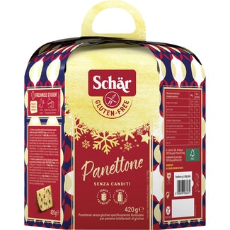 SCHAR panettone sin gluten y sin lactosa envase 420 g