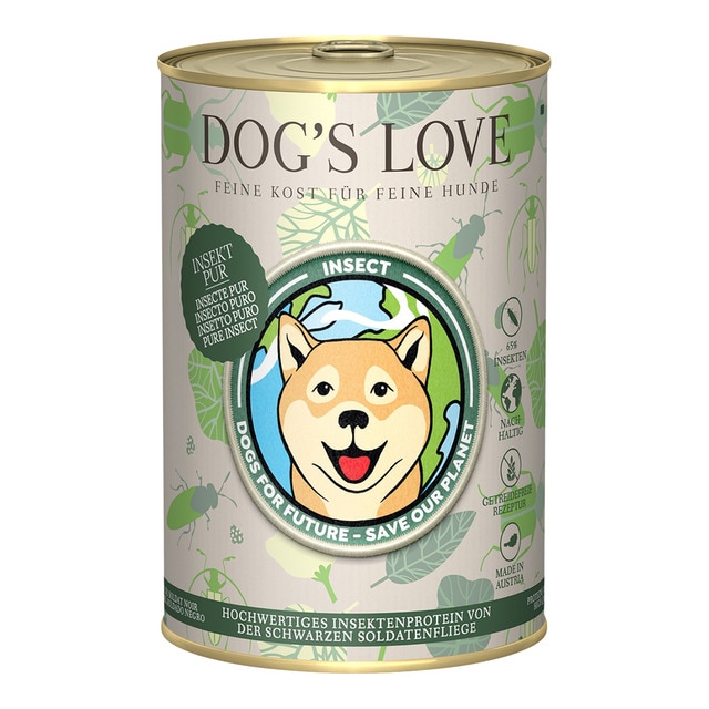 Dog’s Love – Comida húmeda para perros adultos Dog’s Love insectos sin cereales 400 g.