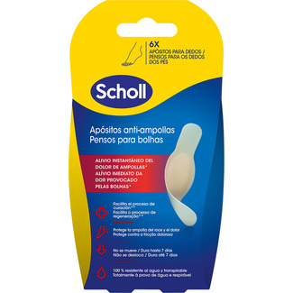 SCHOLL apósitos anti-ampollas blister 6 unidades