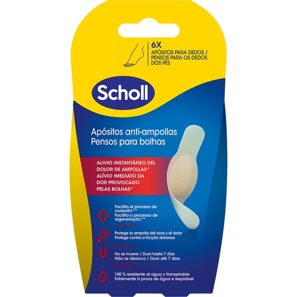 SCHOLL apósitos anti-ampollas blister 6 unidades 