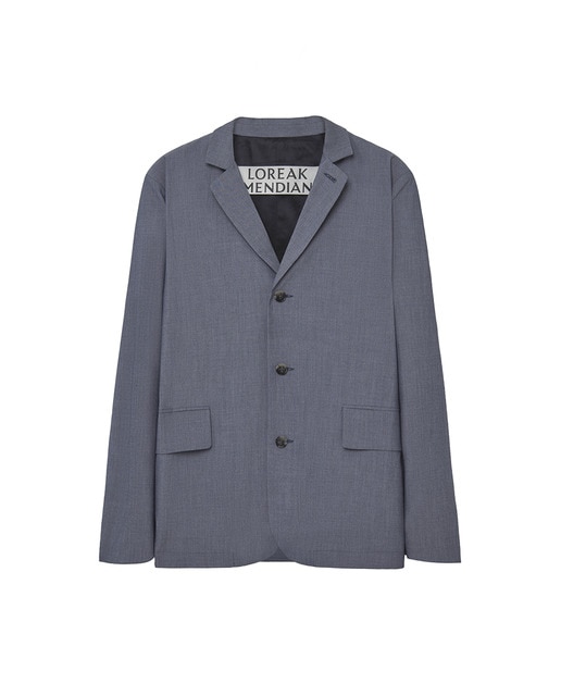 Americana regular con cuello y solapa de pico