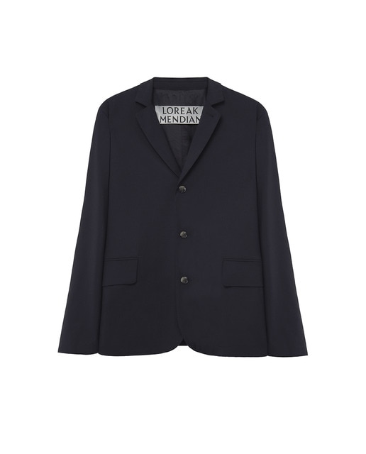 Americana regular con cuello y solapa de pico