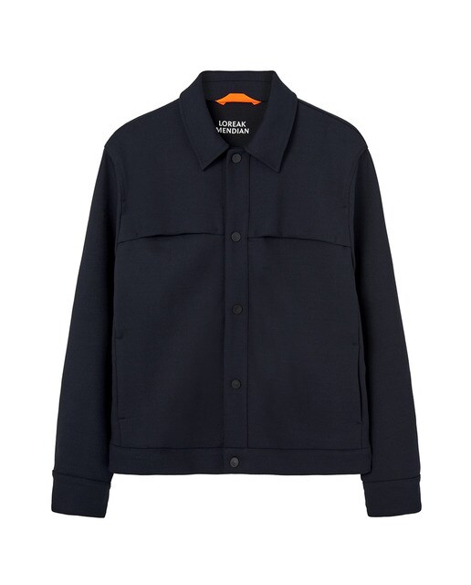 Cazadora tipo trucker con cuello camisero