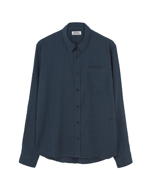 Camisa de cuadros de cuello camisero