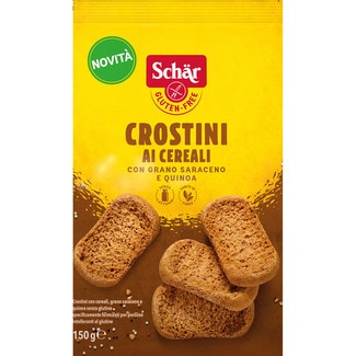 SCHAR Röstbrot mit Buchweizen gluten- und laktosefrei Behälter 150 g