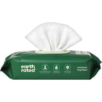 EARTH RATED toallitas para perros sin perfume envase 100 unidades