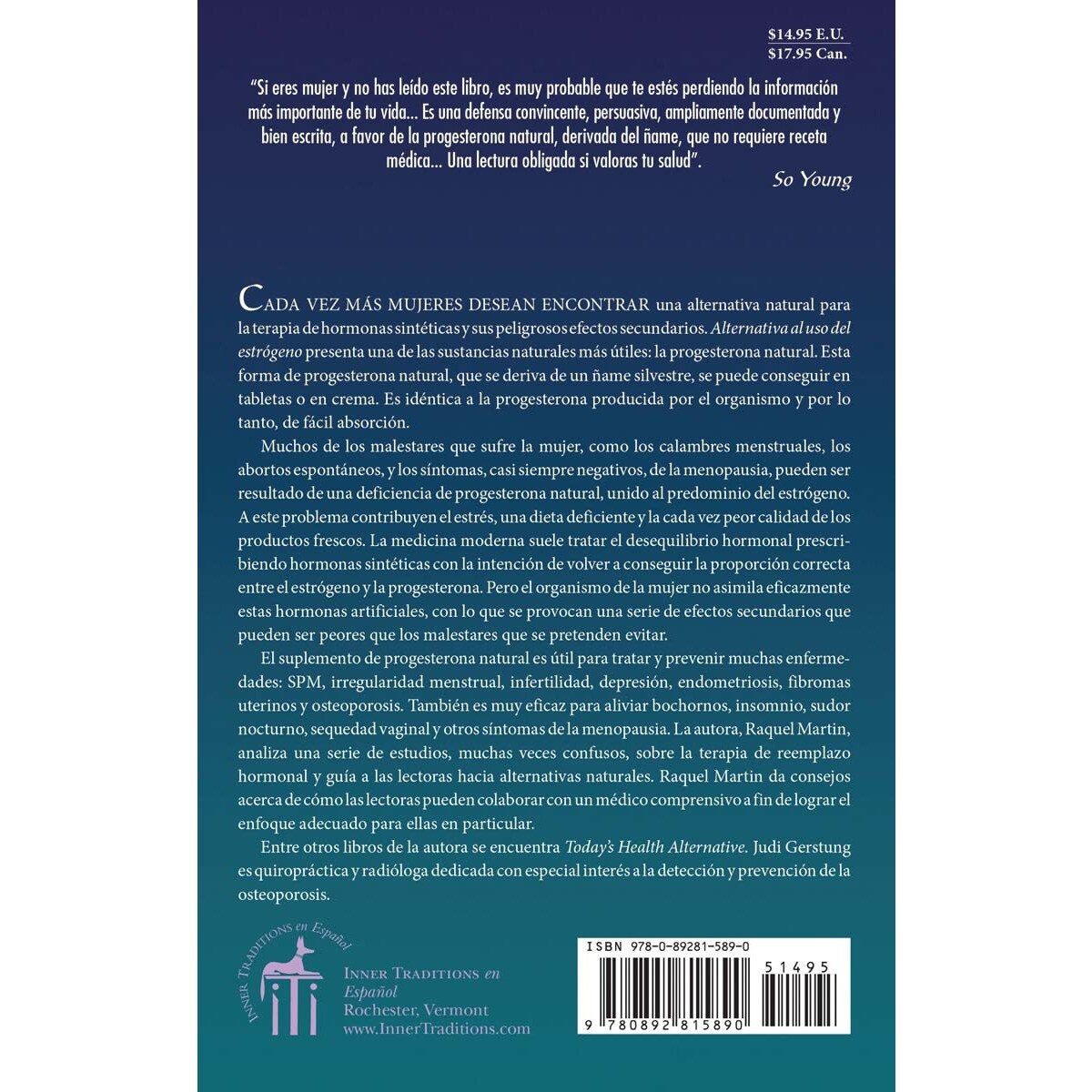 Alternativa al uso estrogeno: terapia hormonal con 2