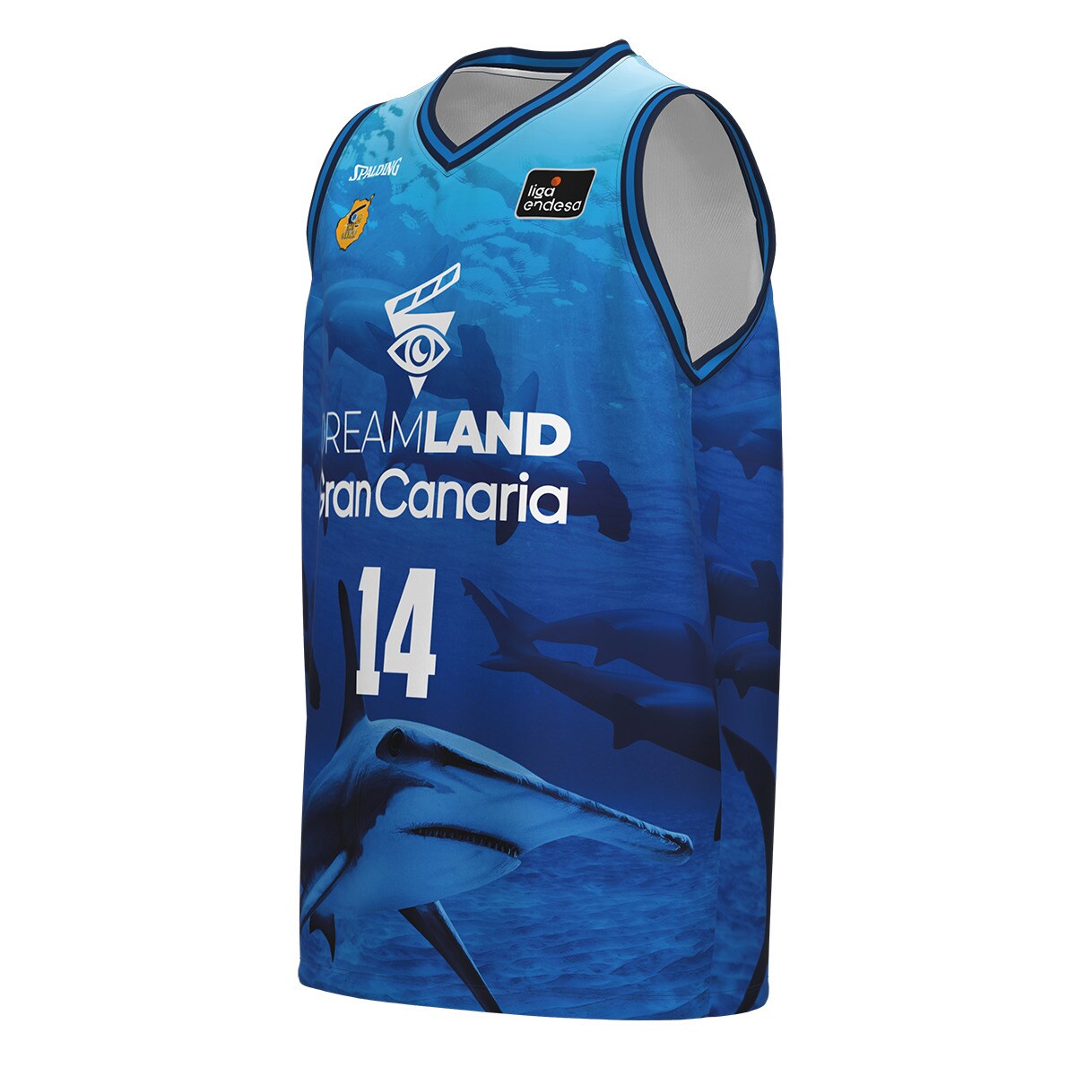 T-shirt de Criança 2.º Equipamento Gran Canaria 2023-2024 Azul-8