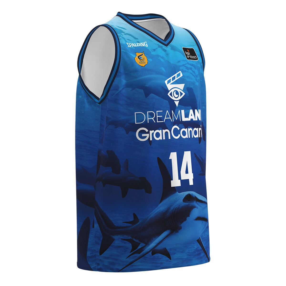 T-shirt de Criança 2.º Equipamento Gran Canaria 2023-2024 Azul-3