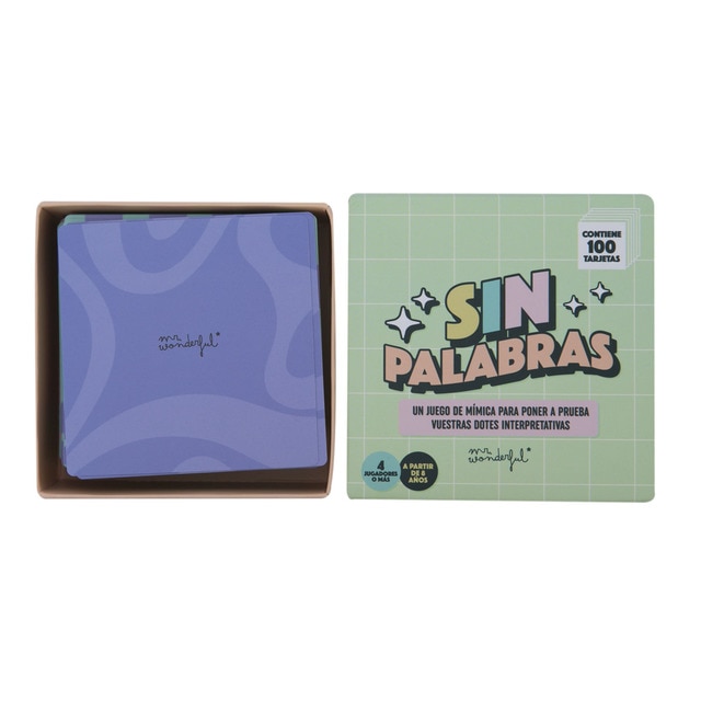 Juego de cartas Mr. Wonderful: Sin palabras.