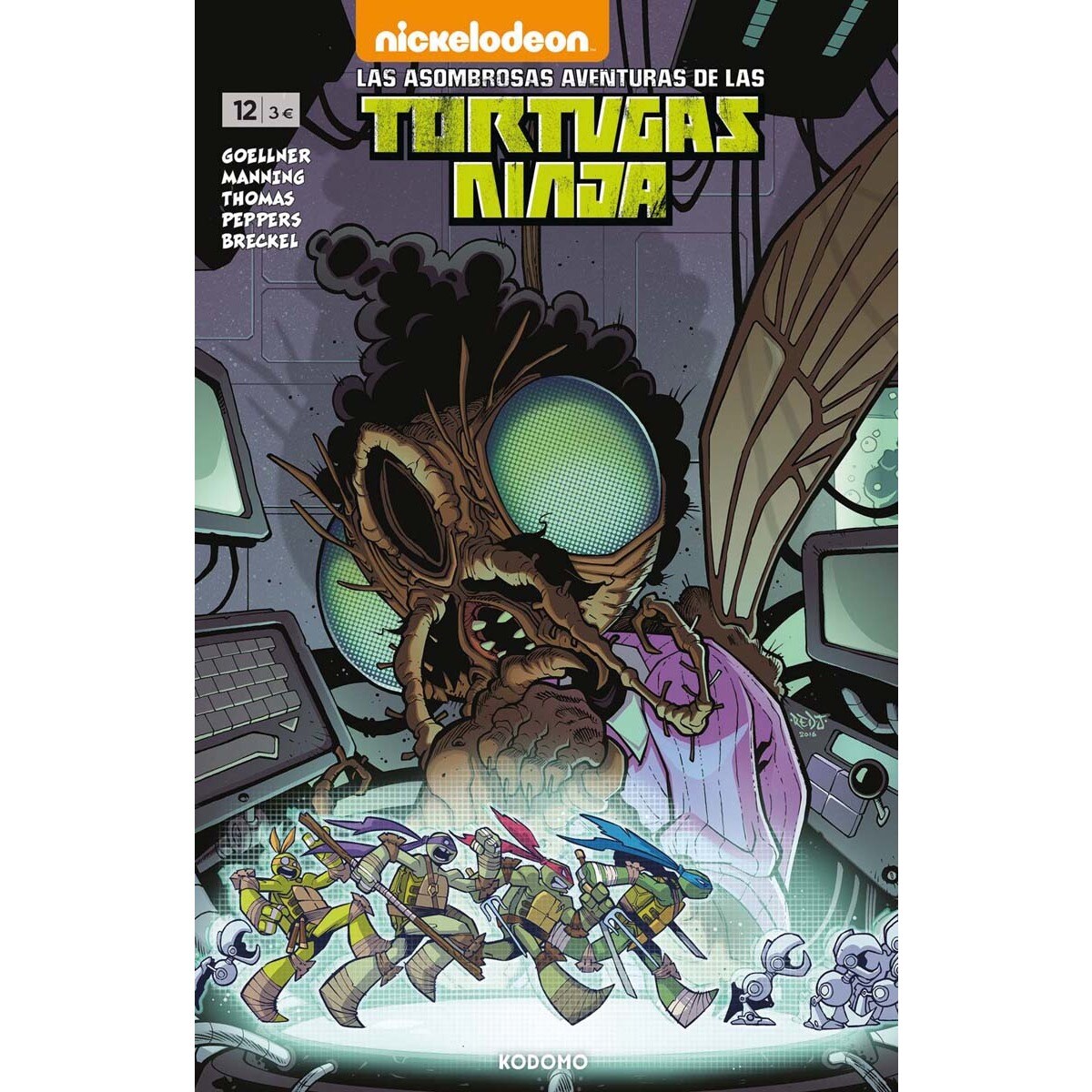Imagem 0 de Las asombrosas aventuras de las Tortugas Ninja núm. 12 (Capa mole)