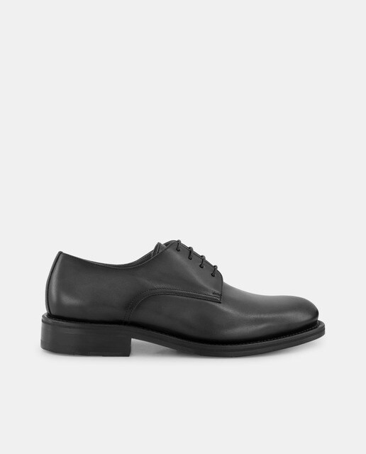 Emidio Tucci - Zapatos de cordones pala lisa de hombre en piel de construcción Goodyear.