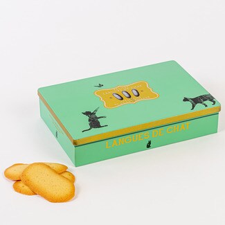 LA SABLESIENNE galletas lenguas de gato de mantequilla lata 160 g