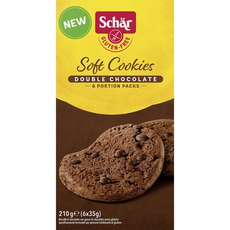 SCHAR soft cookies with double chocolate gluten-free packet 210 g