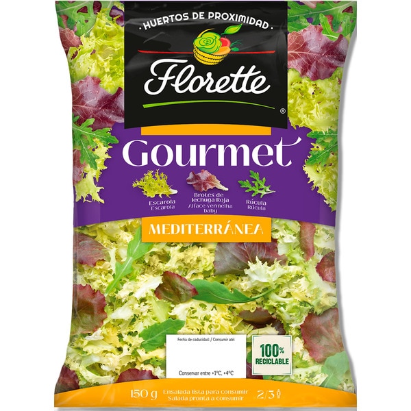 Salada Mediterrânea Gourmet embalagem 150 g