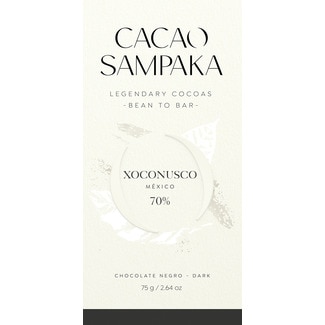 Cacao Sampaka Chocolate Preto 70% Xoconusco México tablete 75 g