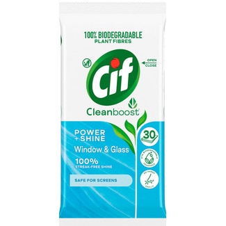 Cif Toalhitas para Vidros embalagem 30 unidades