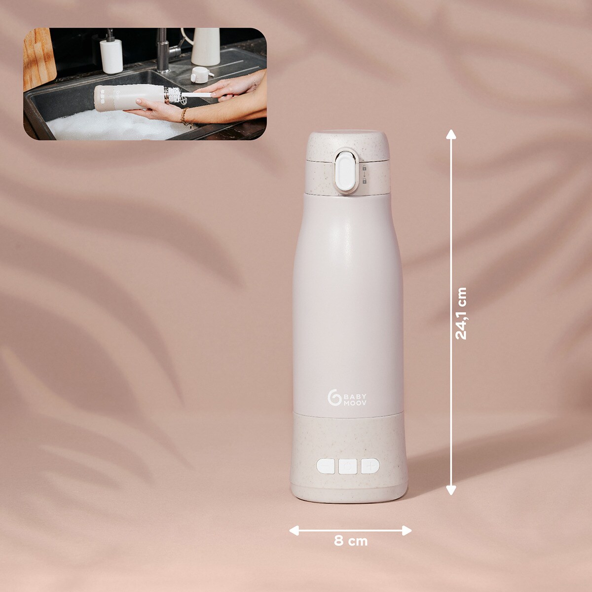 Aquecedor de Biberões Transportável com Bateria Moov & Feed Natural-8