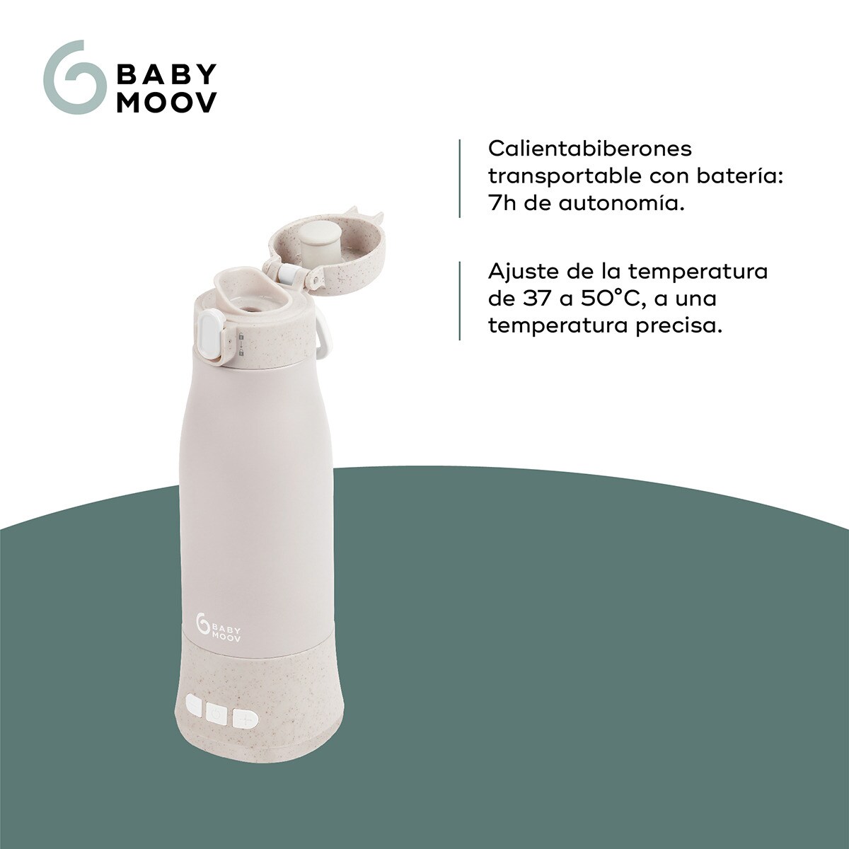 Aquecedor de Biberões Transportável com Bateria Moov & Feed Natural-3