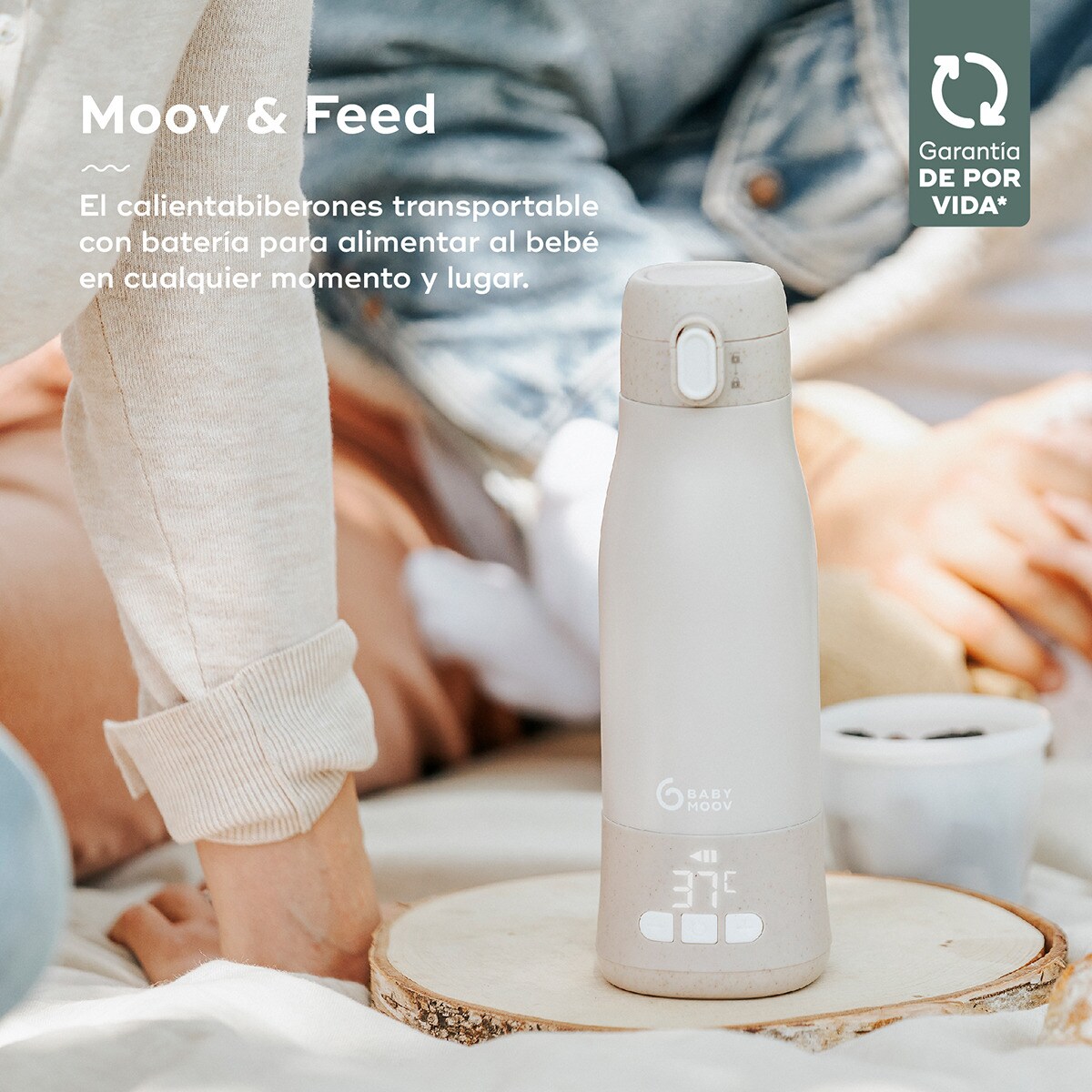 Aquecedor de Biberões Transportável com Bateria Moov & Feed Natural-2