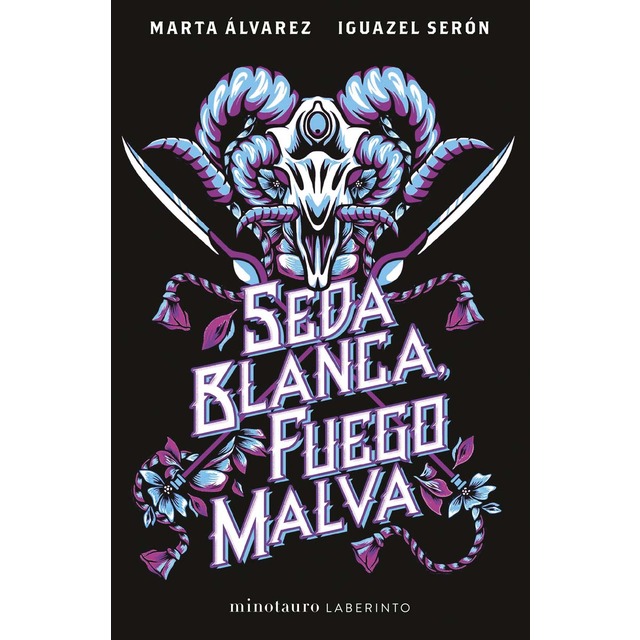 Seda blanca, fuego malva (Tapa blanda con solapas)