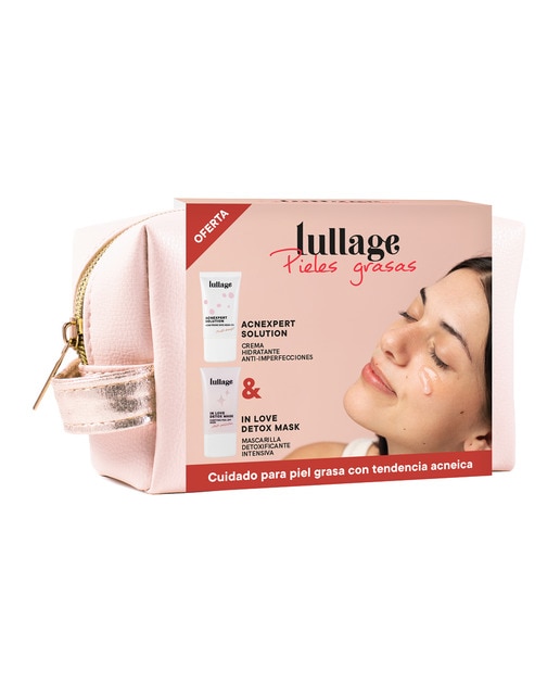 Lullage – Neceser de regalo para piel grasa con tendencia acneica Lullage.
