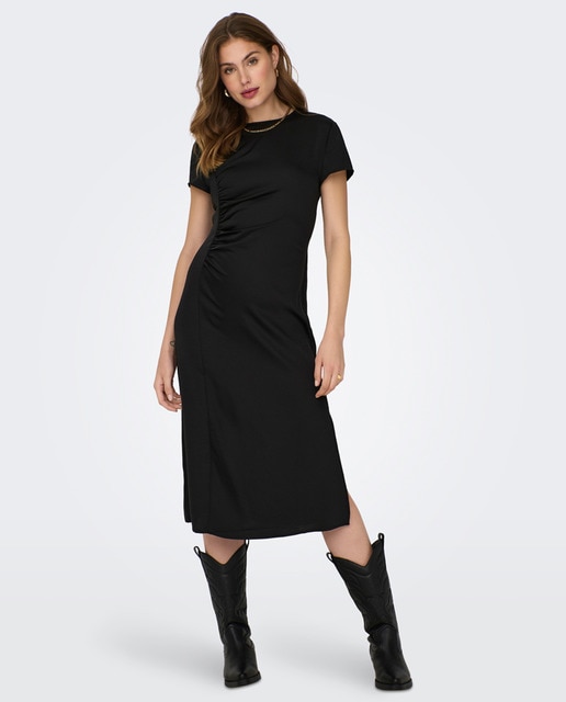 Fitted short shop sleeve dress