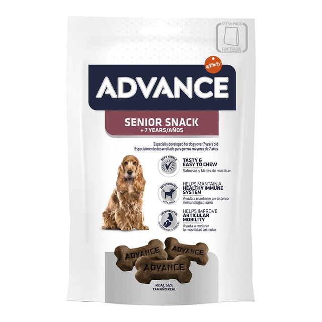 Snack para perros senior + 7 años Advance