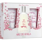 Rosas estuche con eau de toilette femenina natural spray 150 ml + crema corporal hidratante tubo 100 ml + gel de baño tubo 100 ml