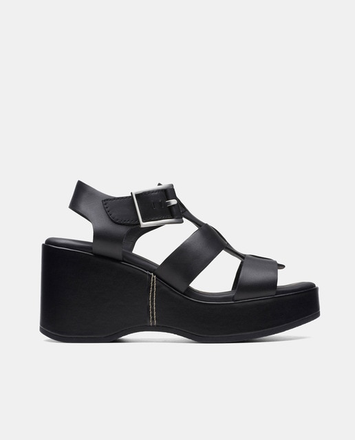 Sandalias de cuña Manon Cove de mujer en piel con plataforma