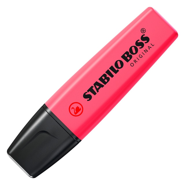 Marcador Fluorescente Stabilo Boss Rosa.